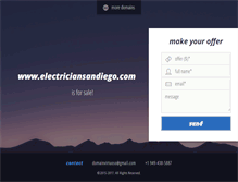 Tablet Screenshot of electriciansandiego.com